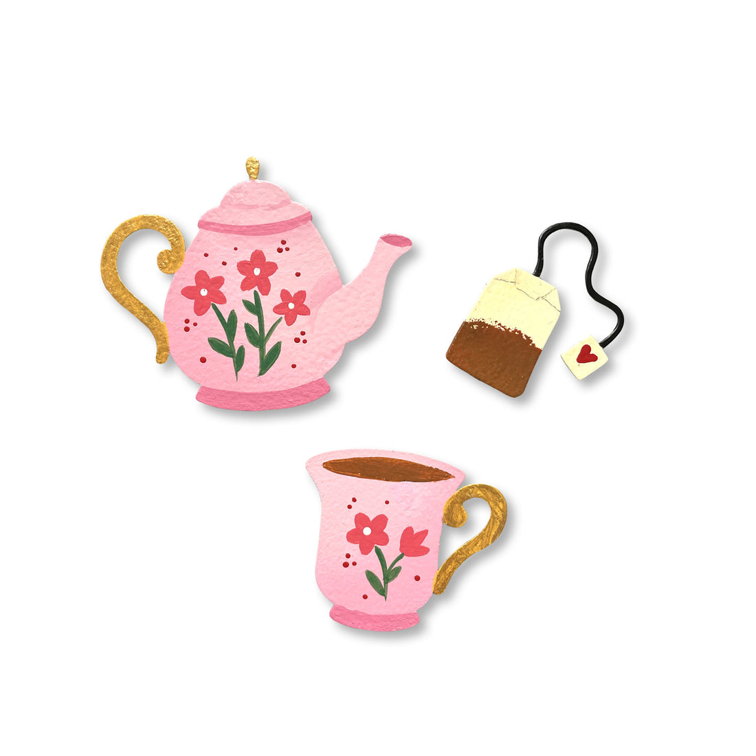 Tea Time Magnets S/3