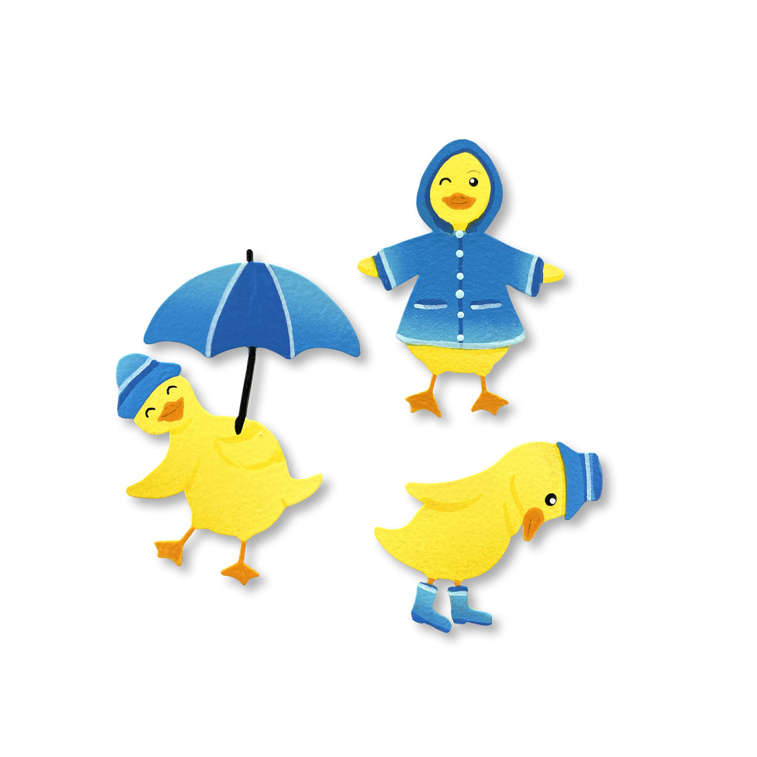 Rainy Day Duck Magnets S/3