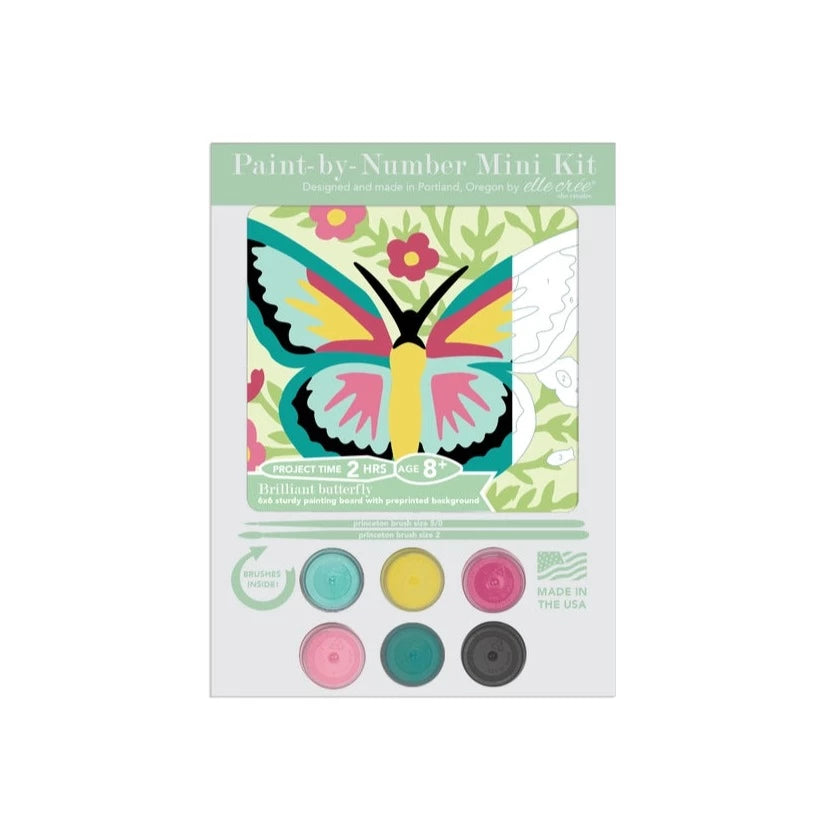 Brilliant Butterfly Mini Paint-By-Number Kit