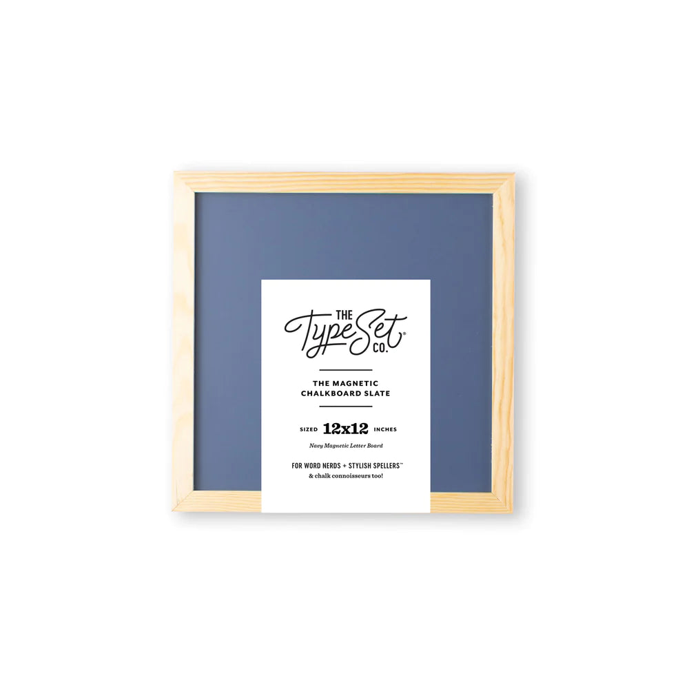 The Type Set Co.® 12x12 Mini Magnetic Letter Board Slate Navy