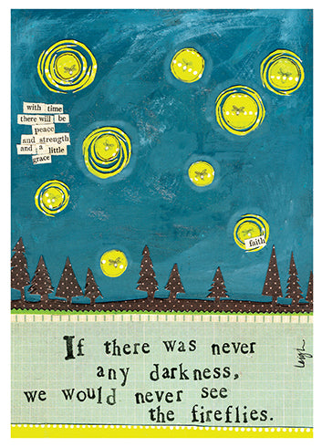 Fireflies Greeting Card