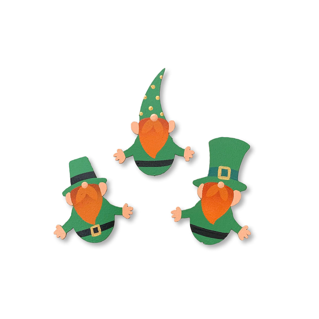 Leprechaun Gnome Magnets S/3