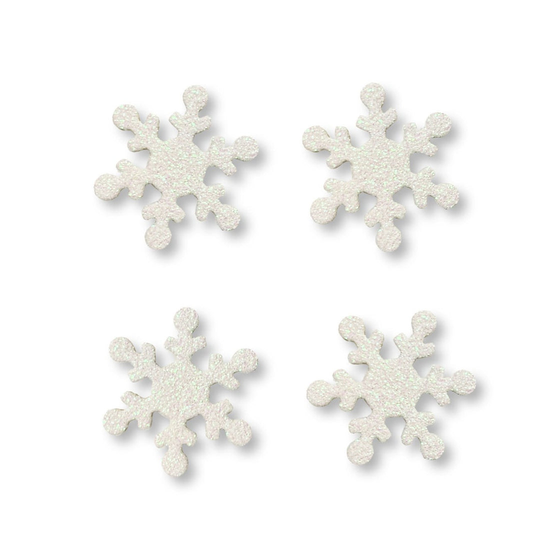 Snowflake Glitter Magnets S/4