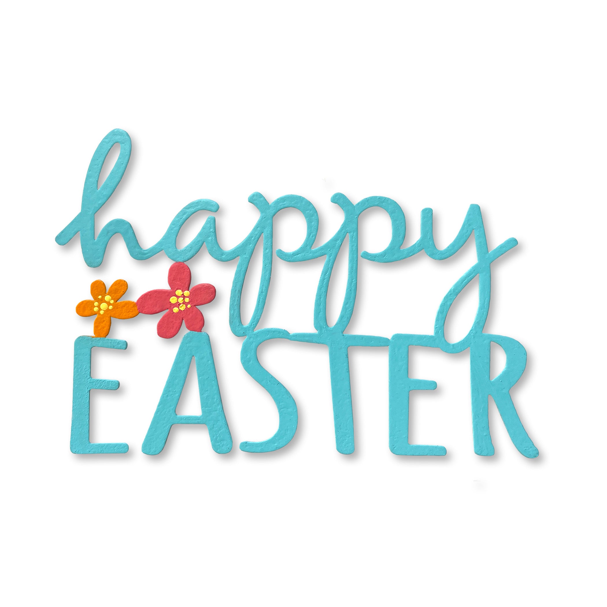 &quot;Happy Easter&quot; Magnet - Teal