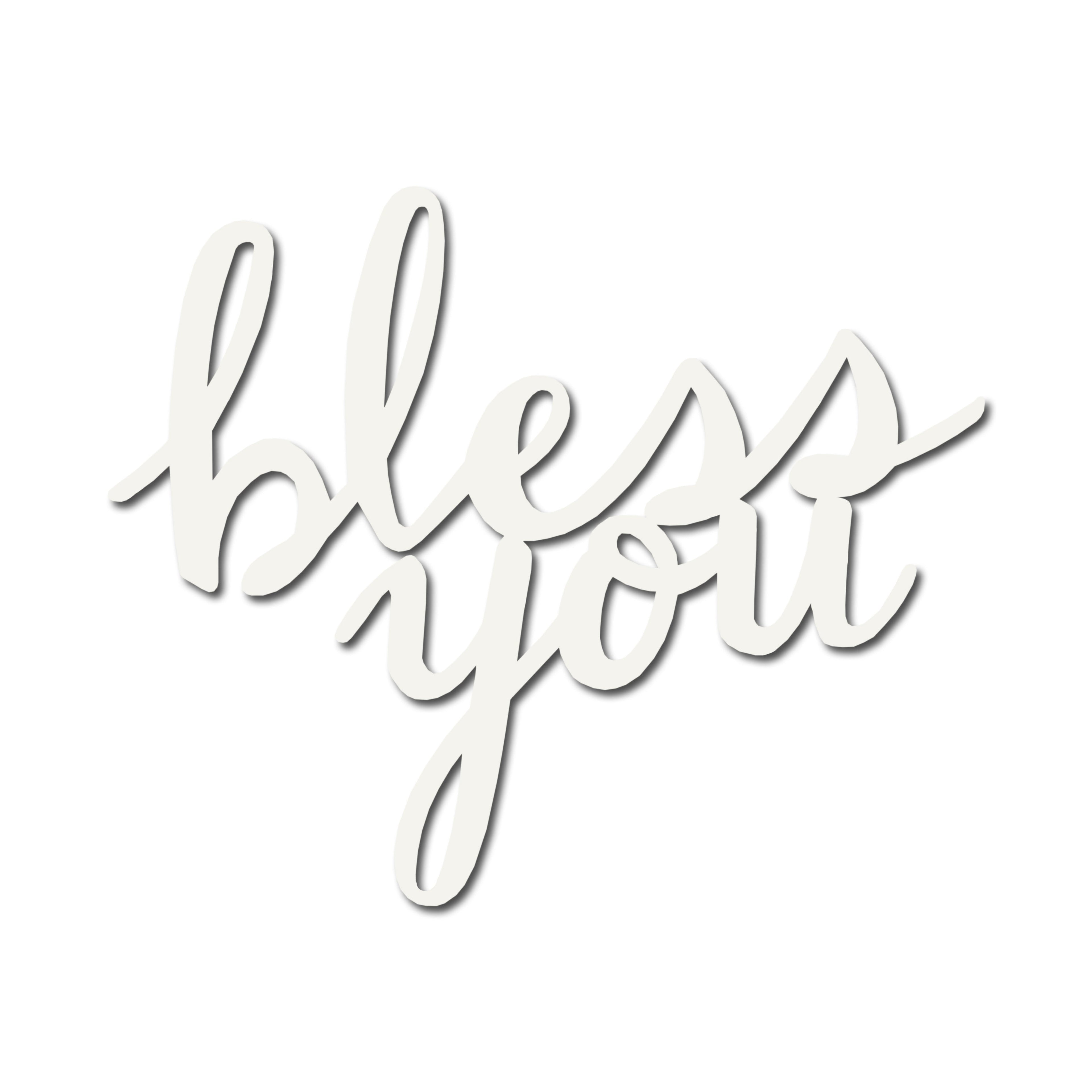 &quot;Bless You&quot; Magnet - White