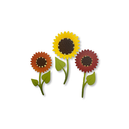 Autumn Sunflower Magnets S/3