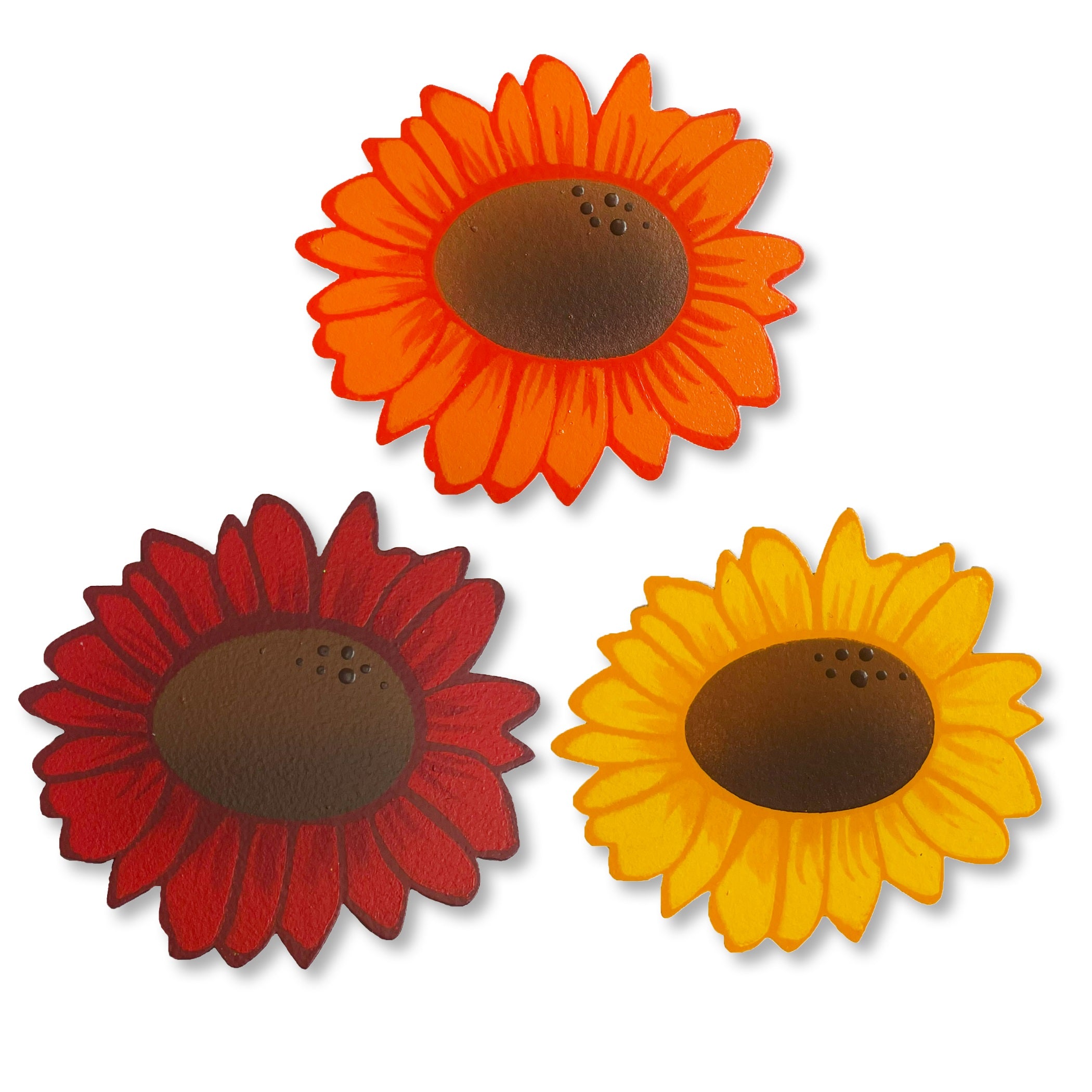 Sunflower Mini Art Pop Magnets S/3 (Multi)
