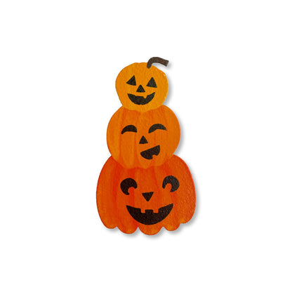Halloween Stacked Pumpkins Magnet