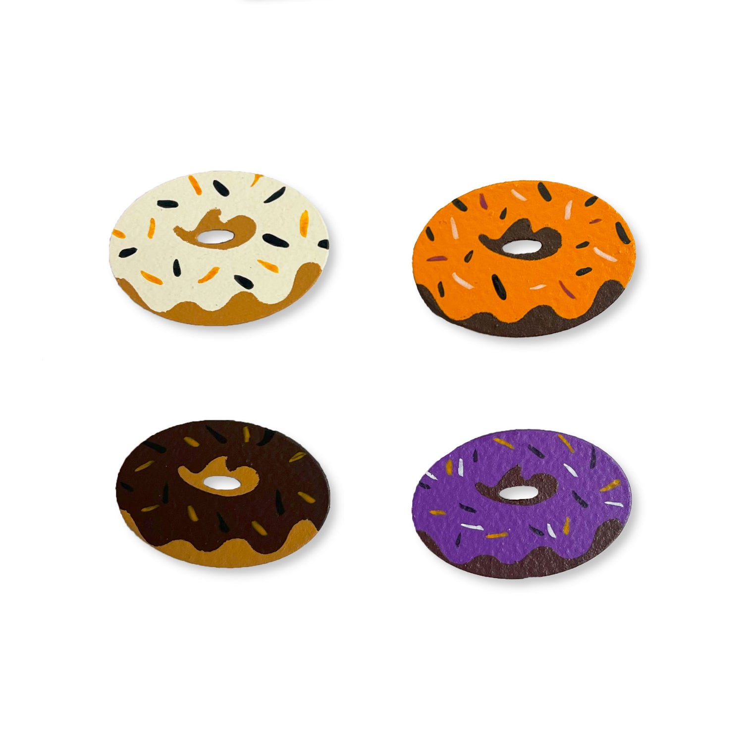 Herbst-Donut-Magnete S/4 