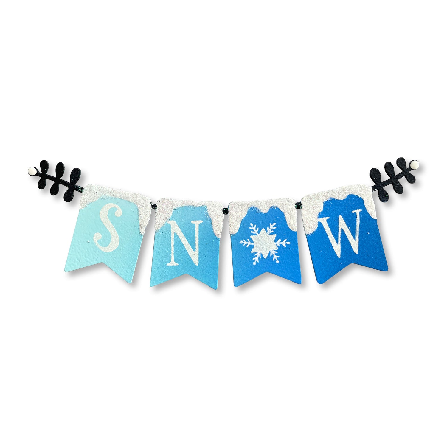 Snow Banner Magnet - Blue