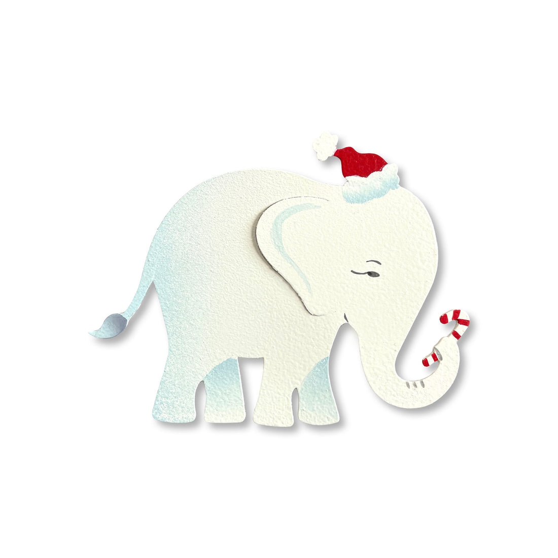White Winter Elephant Magnet