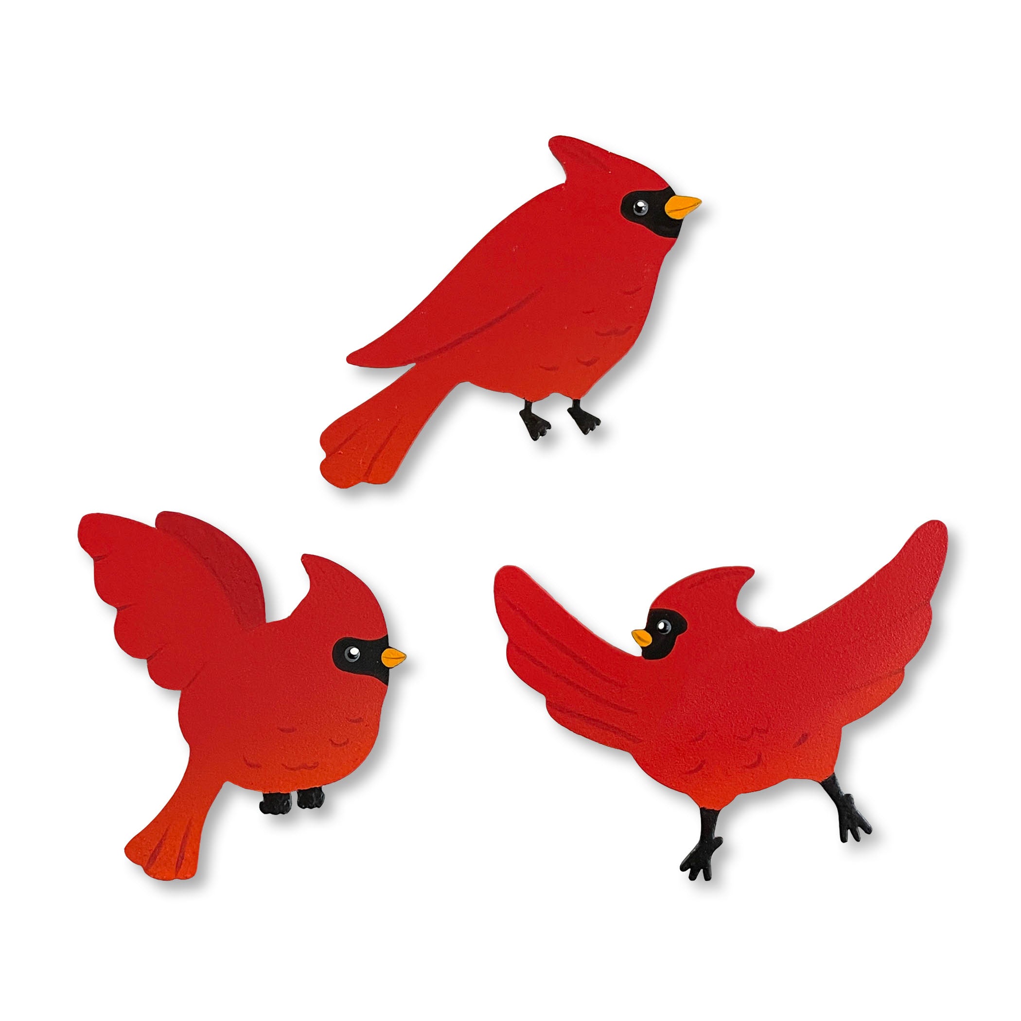 Cardinal Mini Art Pop Magnets S/3