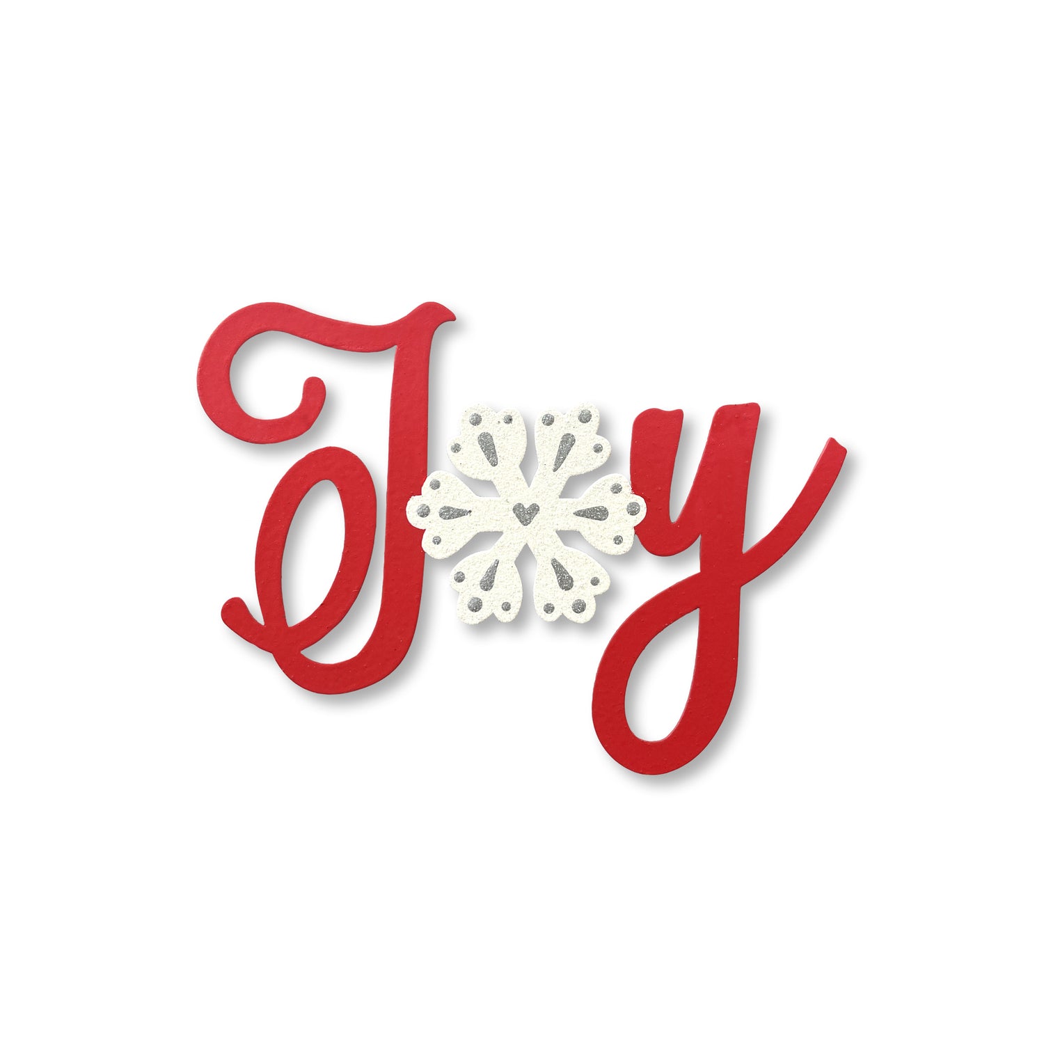 „Joy“ mit Schneeflockenmagnet