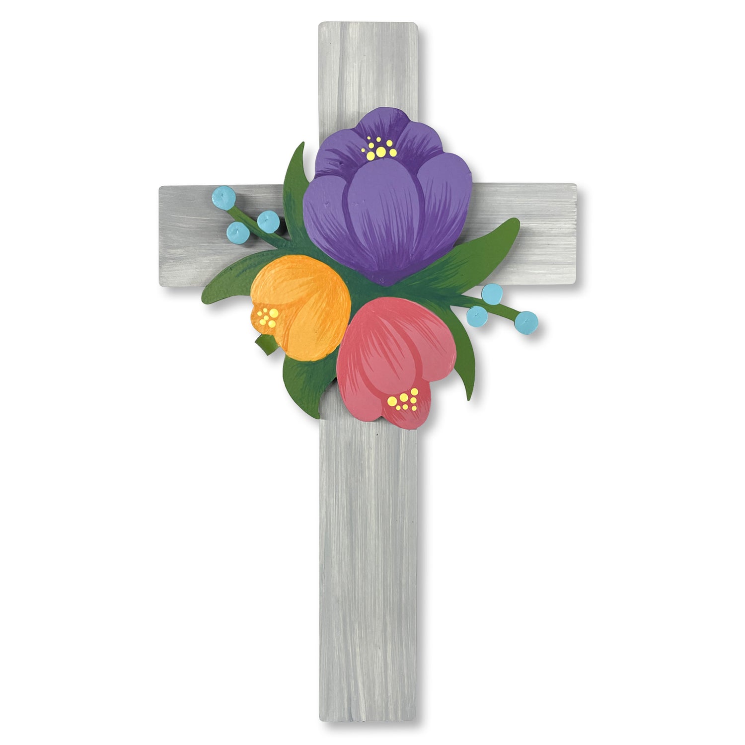 Kreuz mit Blumen Magnetischer Art Pop