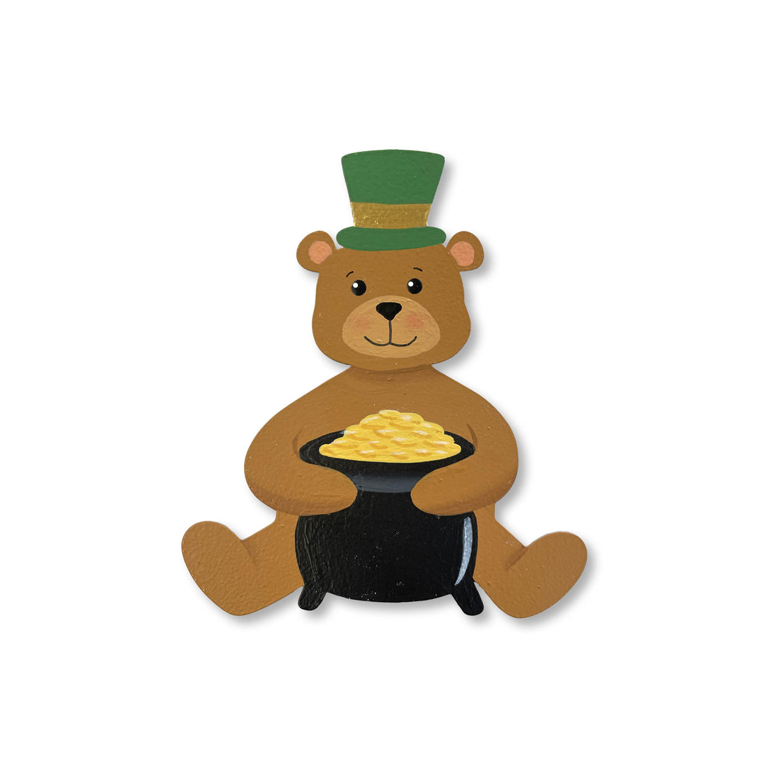 Teddy Bear w/ Pot of Gold Magnet
