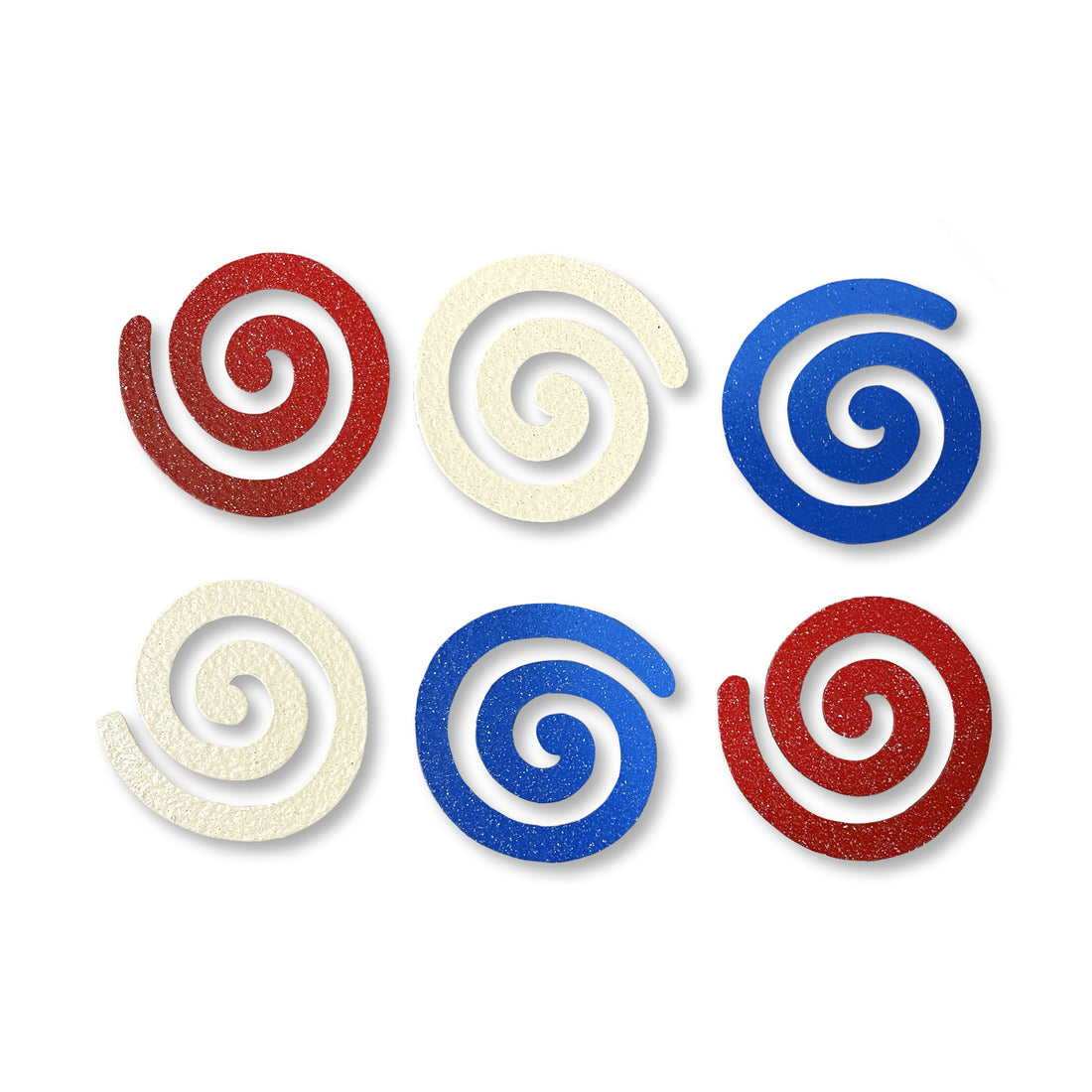 Patriotic Swirl Magnets S/6