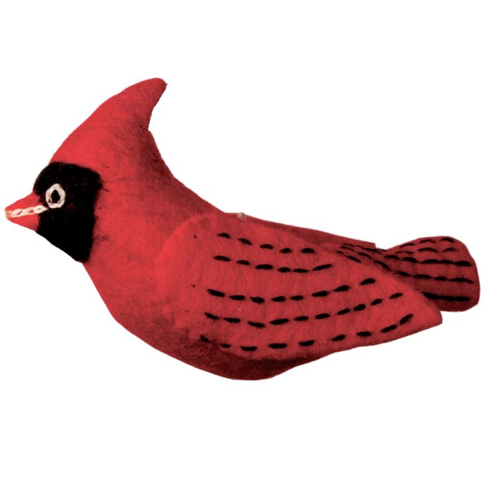 Wildes Woolie-Kardinal-Ornament