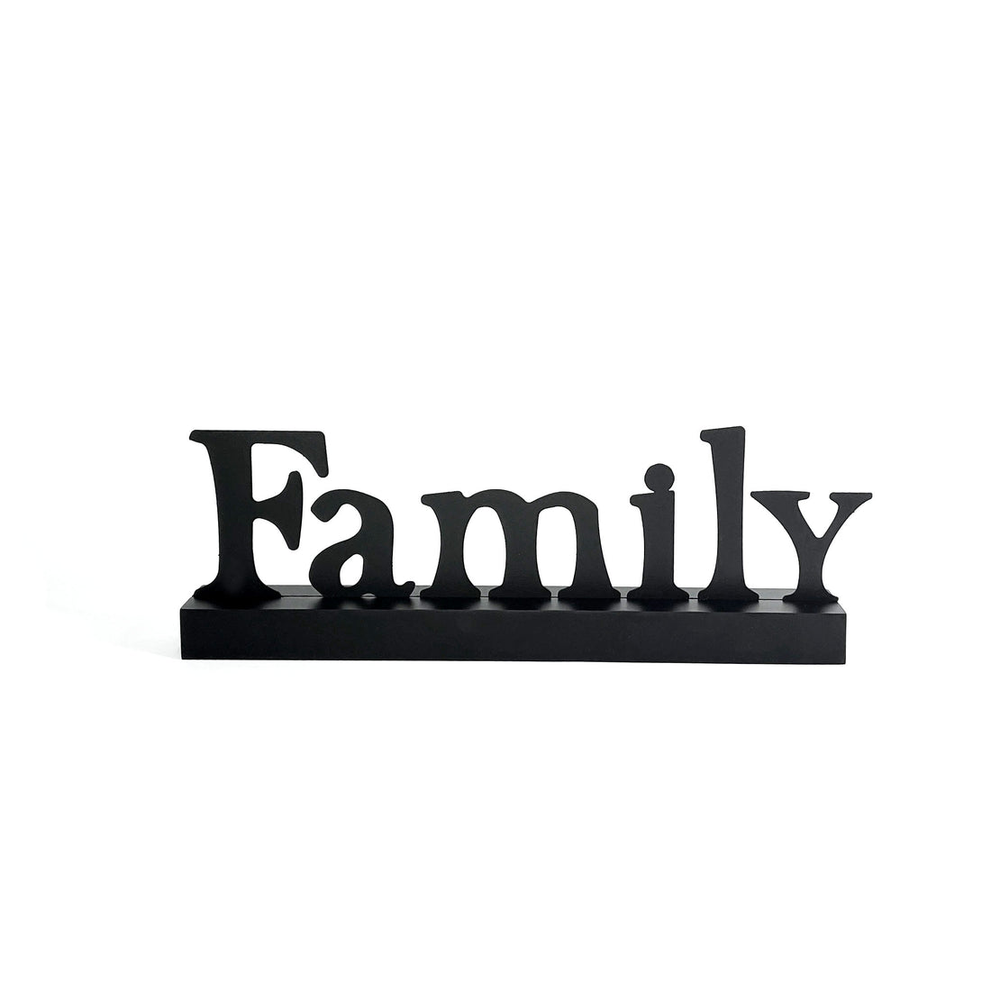 Magnetisches Wort „Familie“ mit Holzsockel
