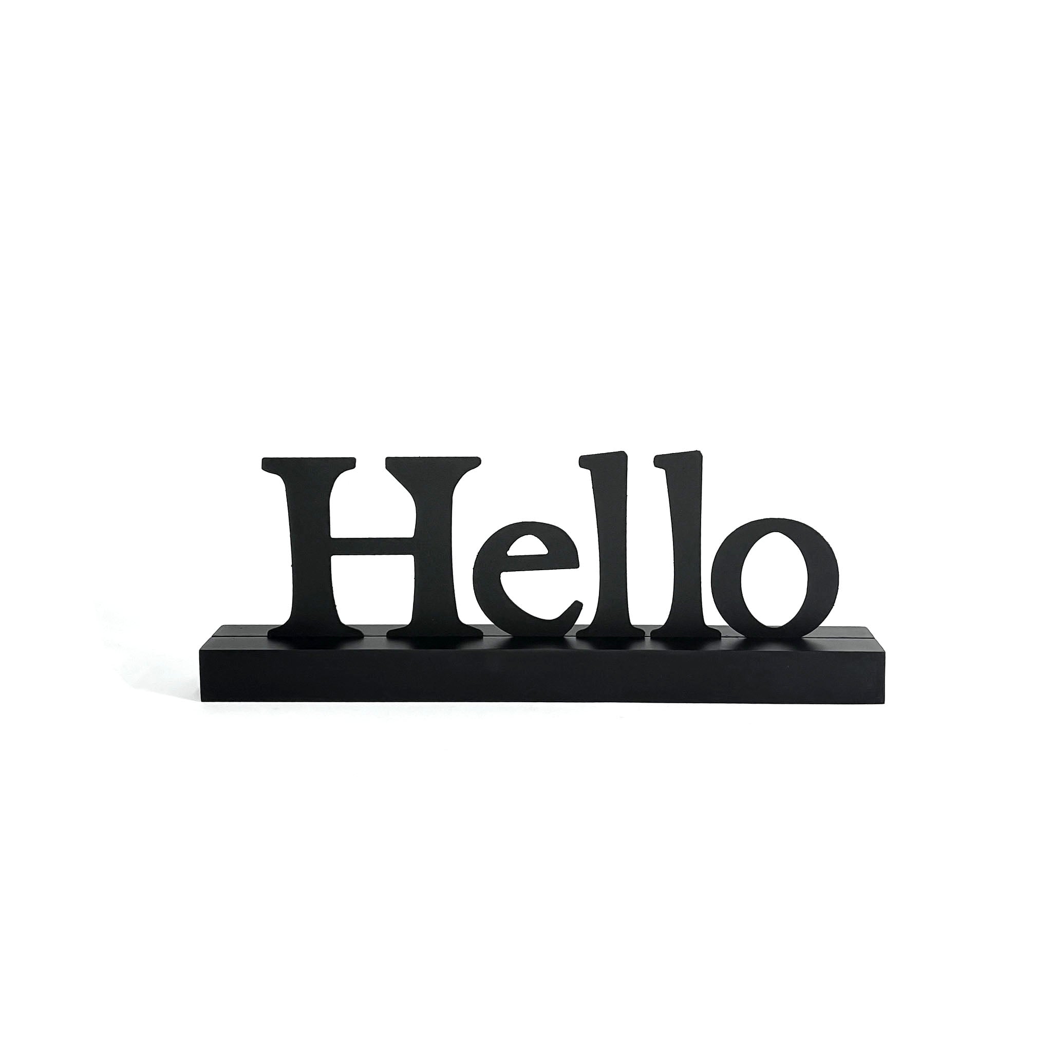&quot;Hello&quot; Magnetic Word w/ Wood Base