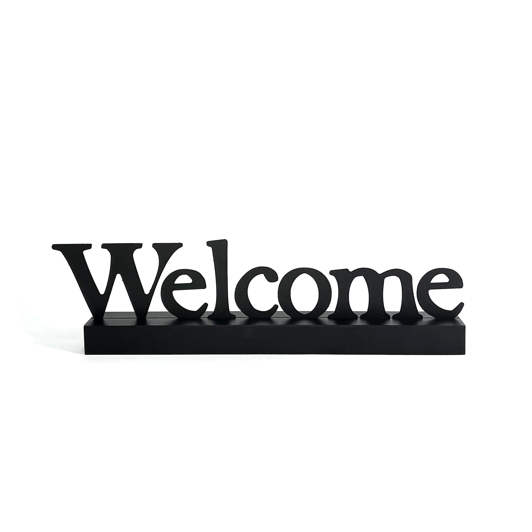 &quot;Welcome&quot; Magnetic Word w/ Wood Base