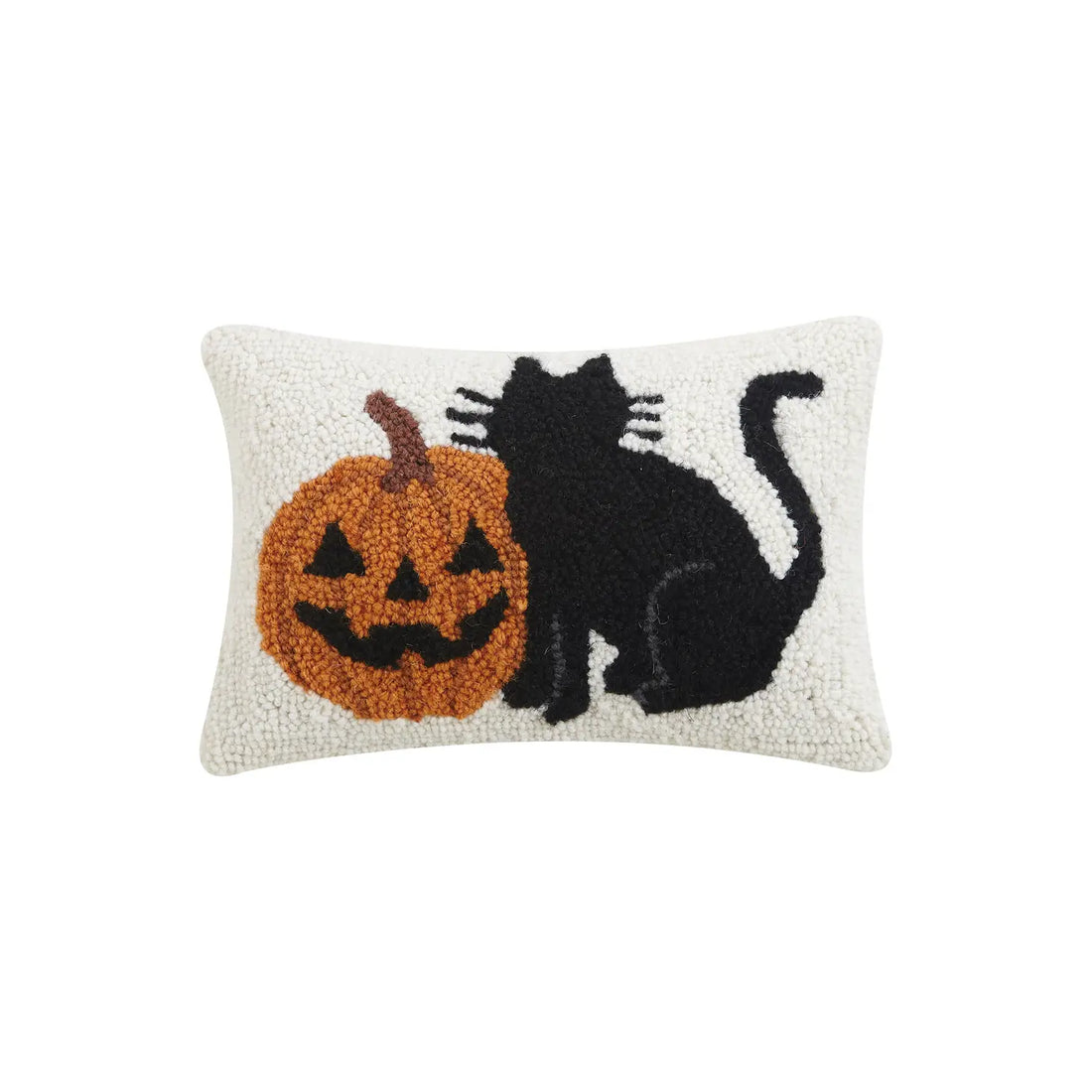 Black Cat and Pumpkin Hook Pillow