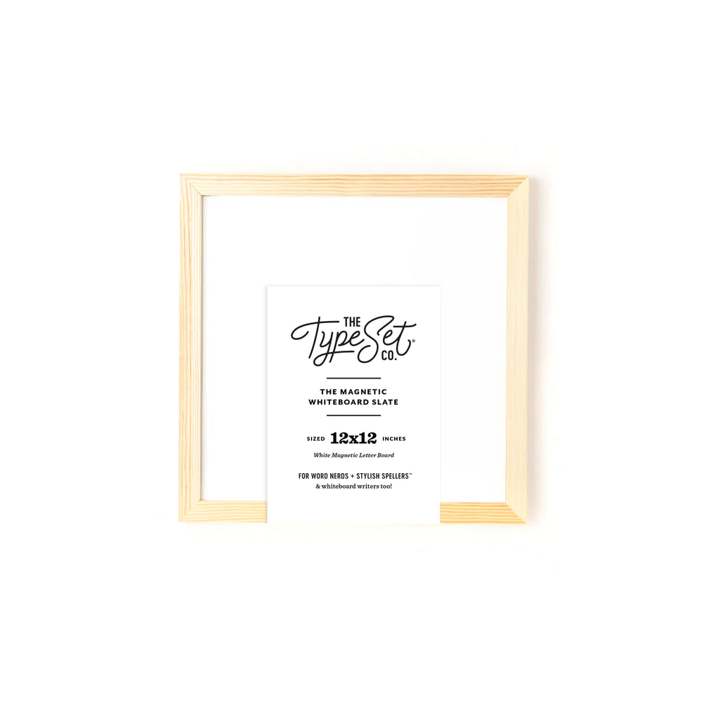 The Type Set Co.® 12x12 Magnetic Letter Board Slate Whiteboard