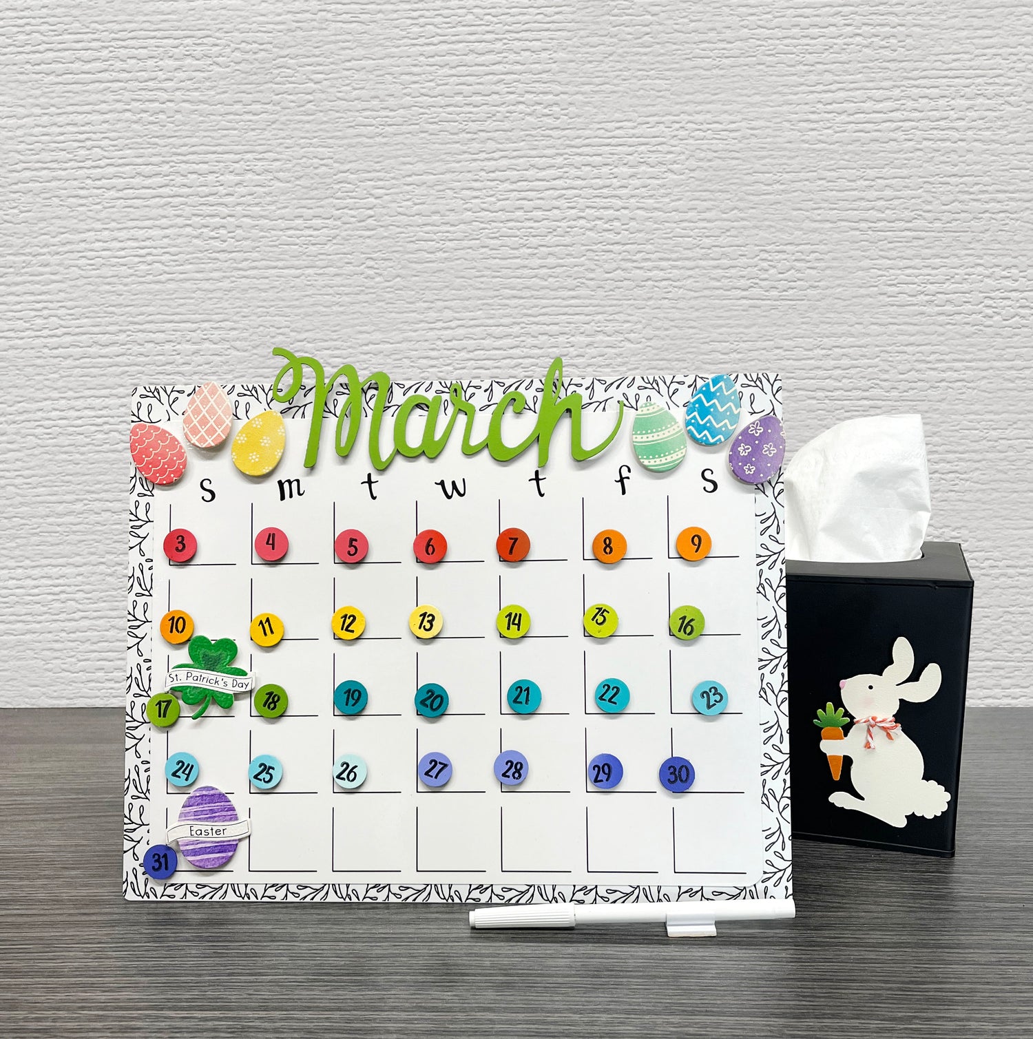 Holiday Calendar Magnets S/7