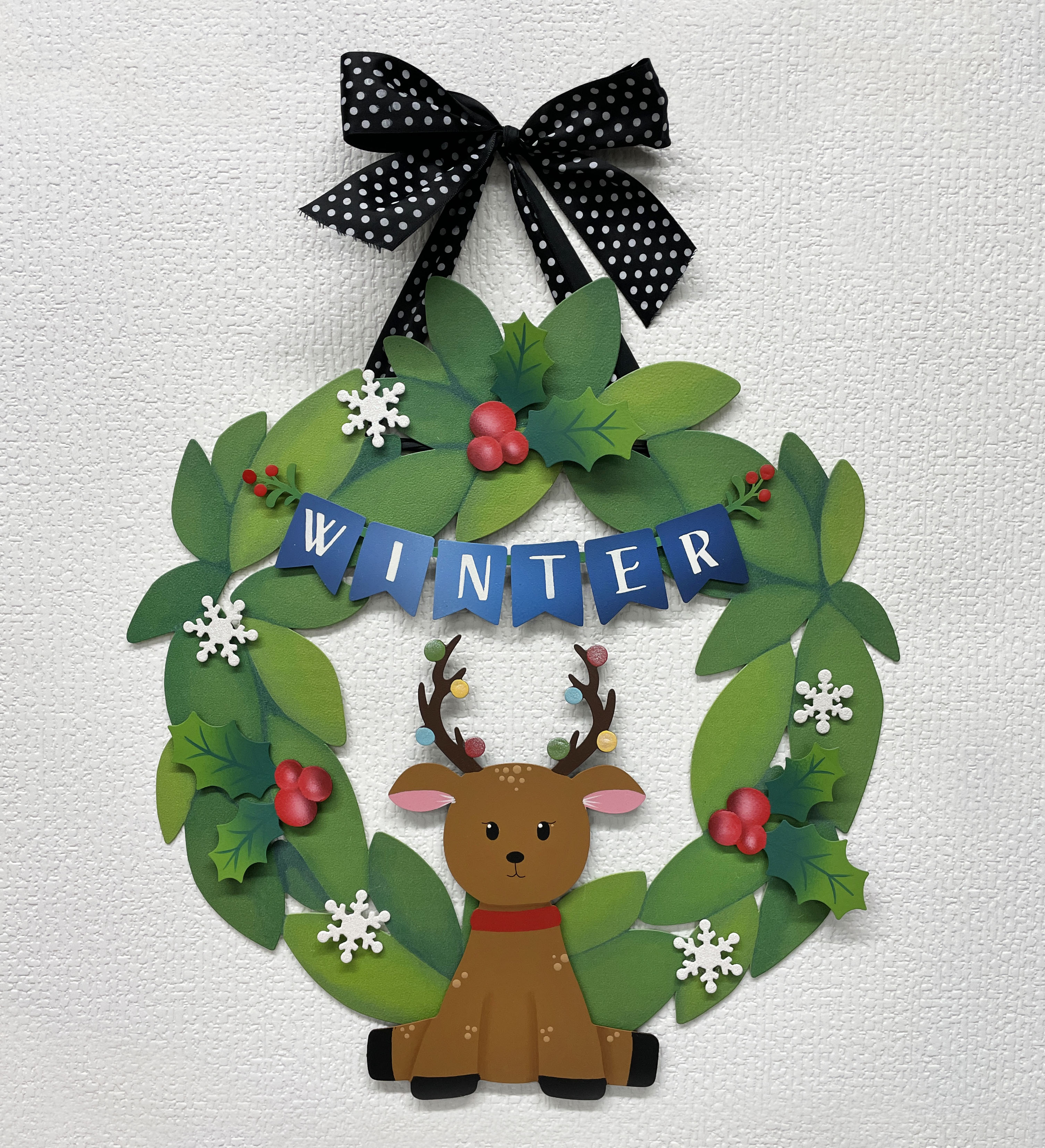 Winter Banner Mini Art Pop Magnet (Blue)