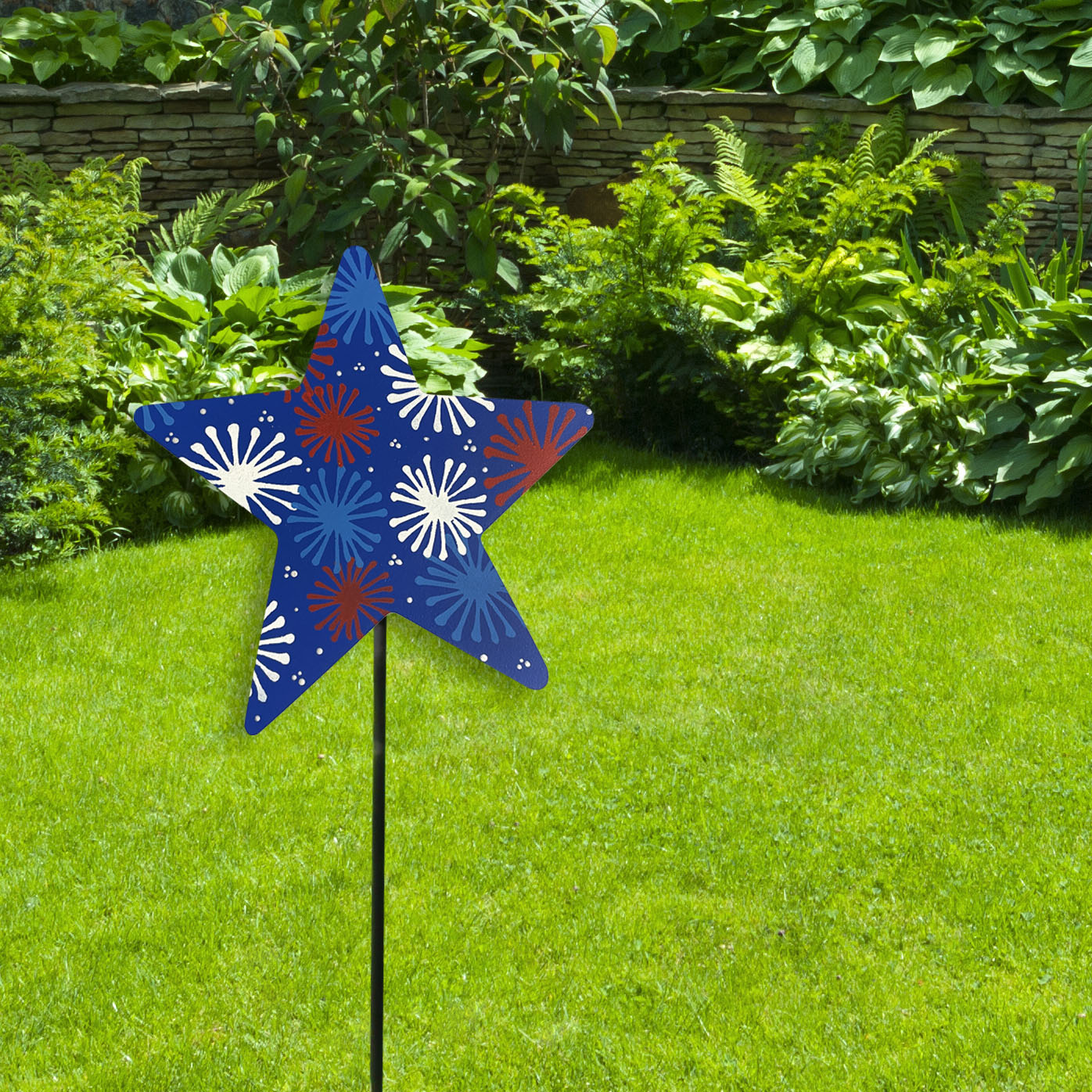 Patriotic Star Magnetic Art Pop - Blue Starburst