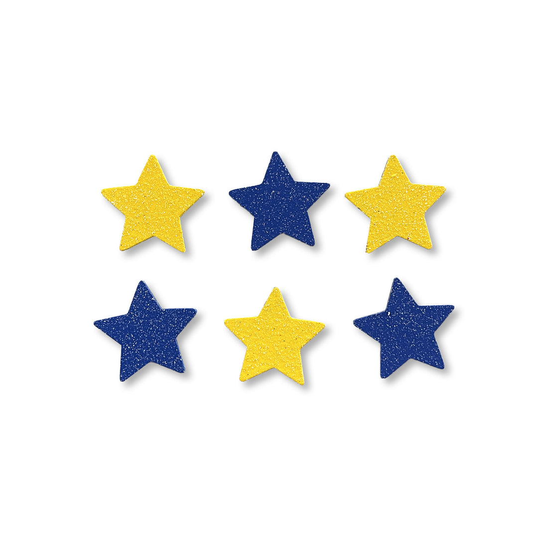 Collegiate Star Magnets S/6 Blue/Yellow