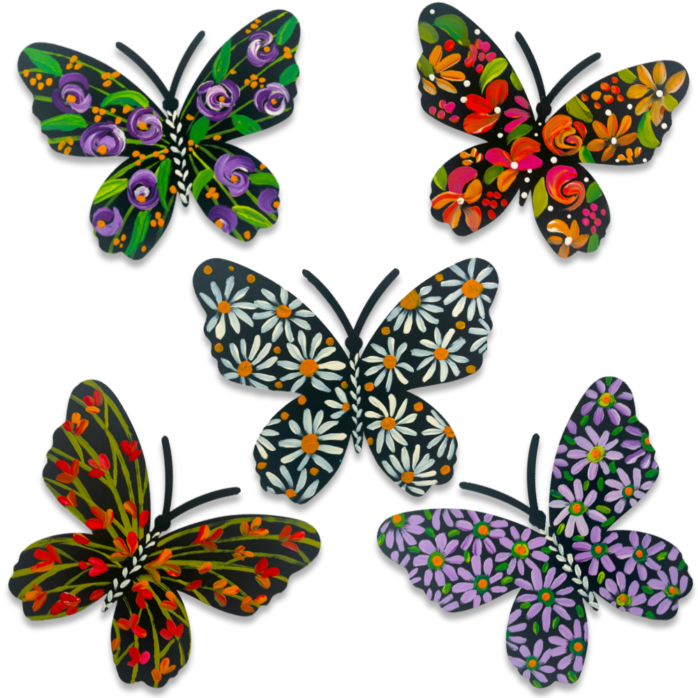 Butterfly Mystery Art Pop Painted by Carol