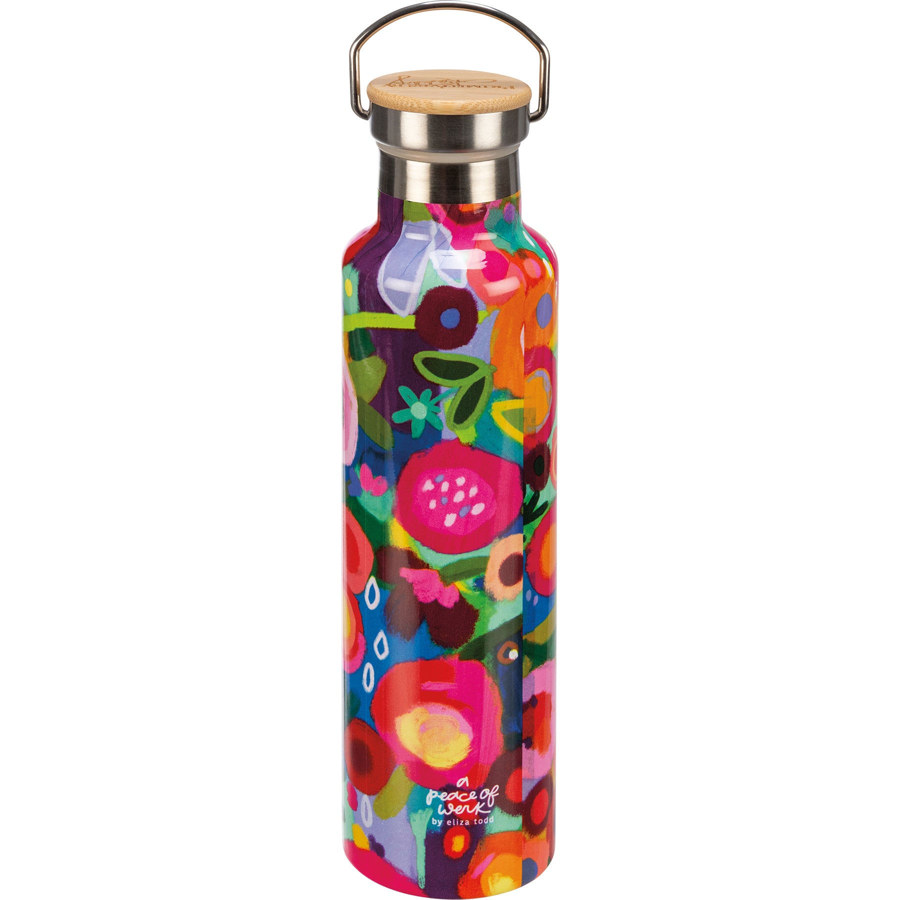 Pink Floral Insulated Bottle