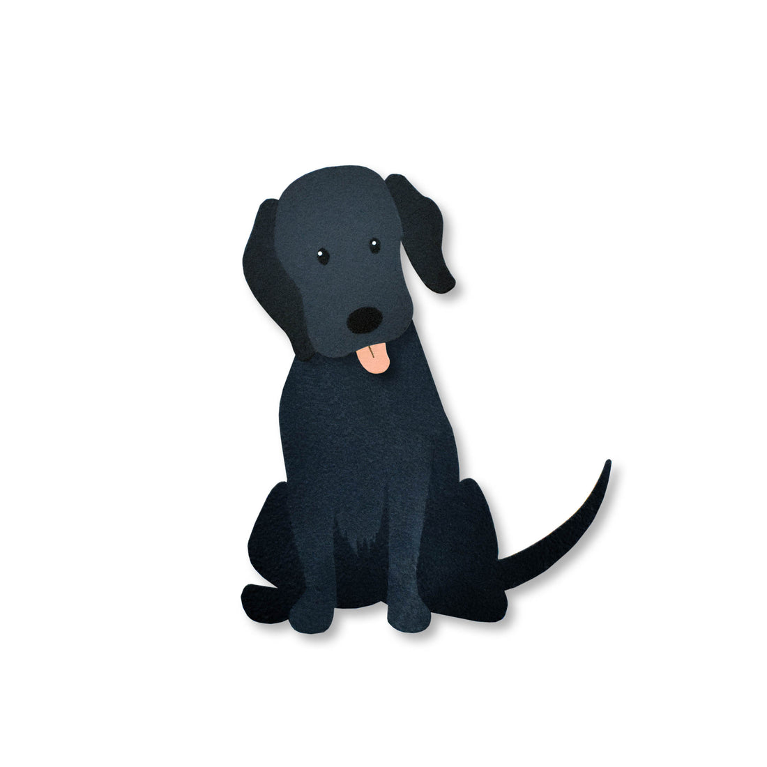 Dog w/ Movable Head Magnet - Black Lab