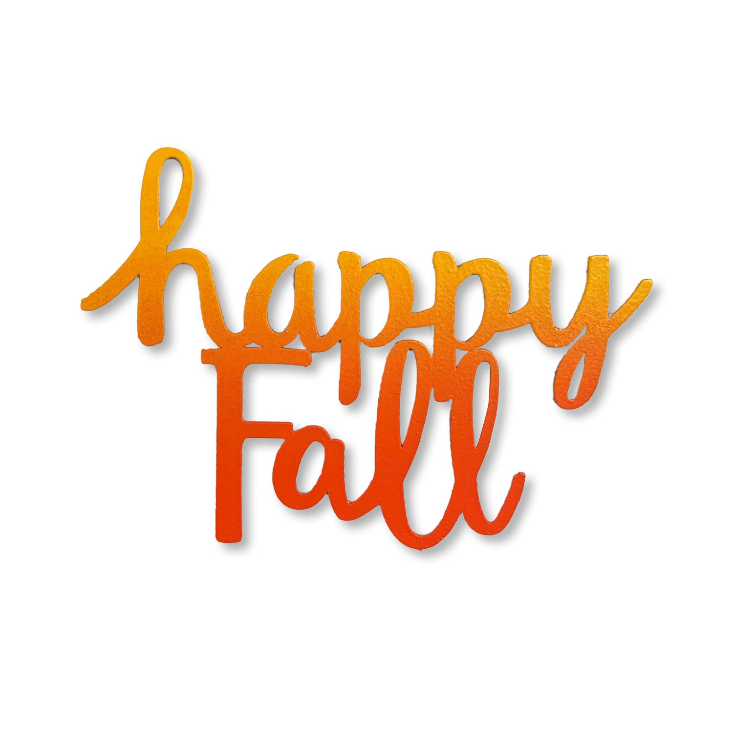 &quot;Happy Fall&quot; Magnet Yellow