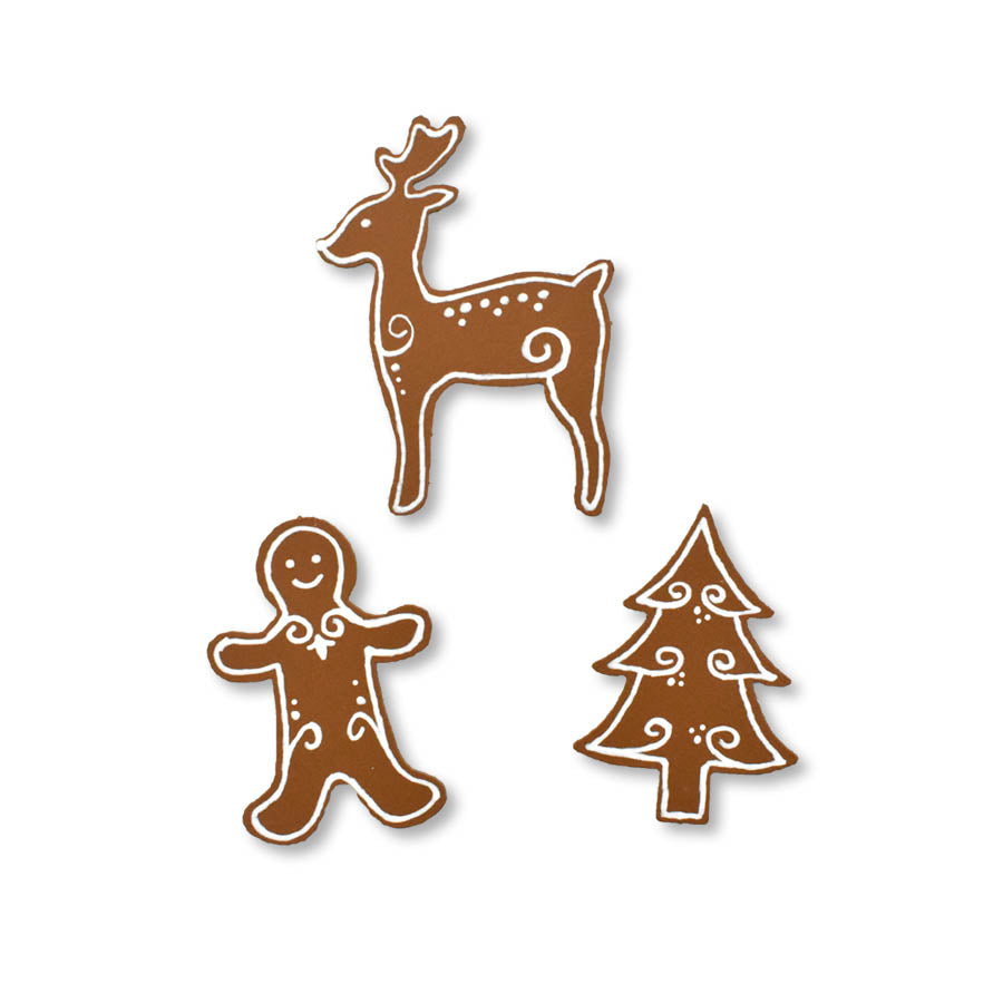 Gingerbread Cookie Magnets | Set of 3