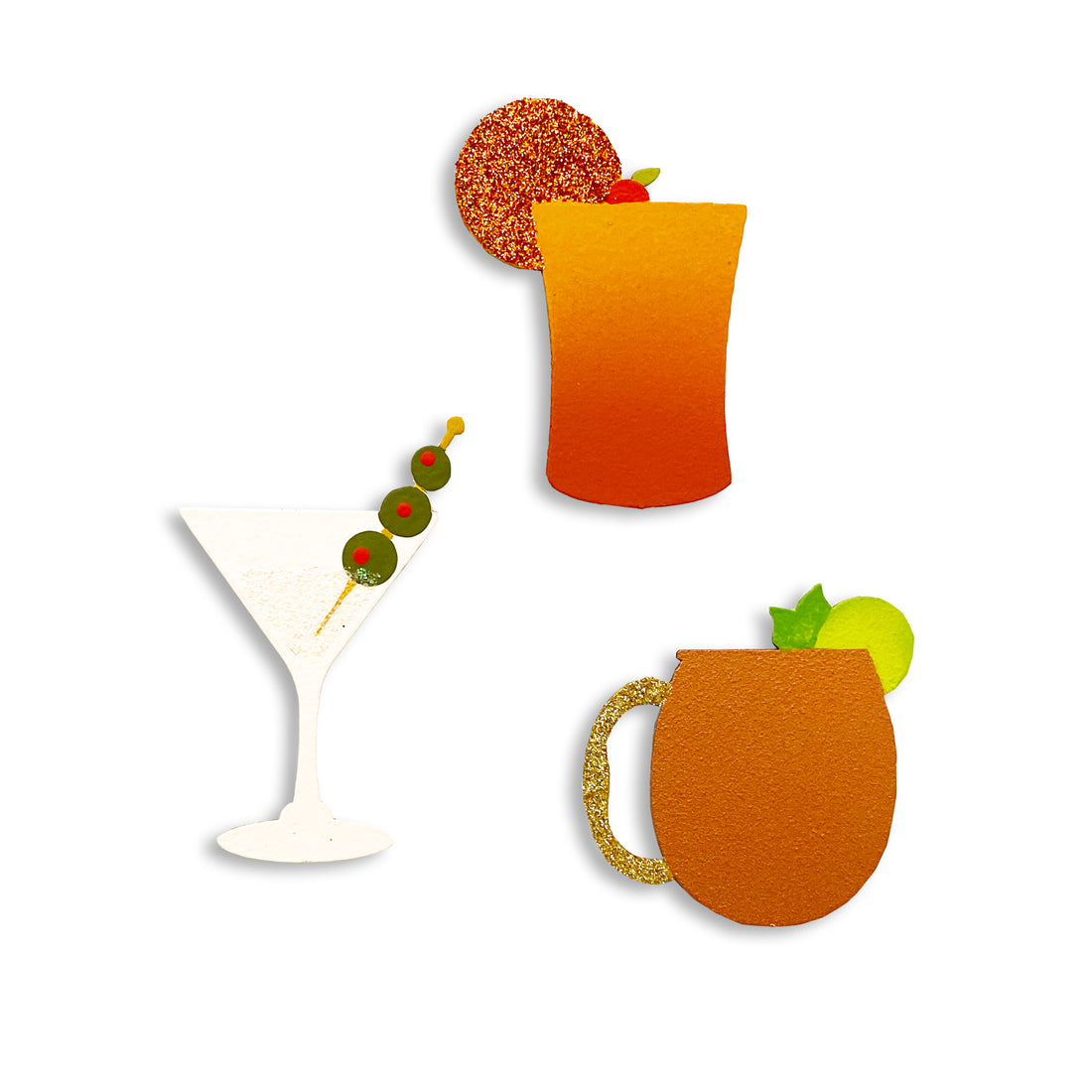 Cocktail Magnets S/3