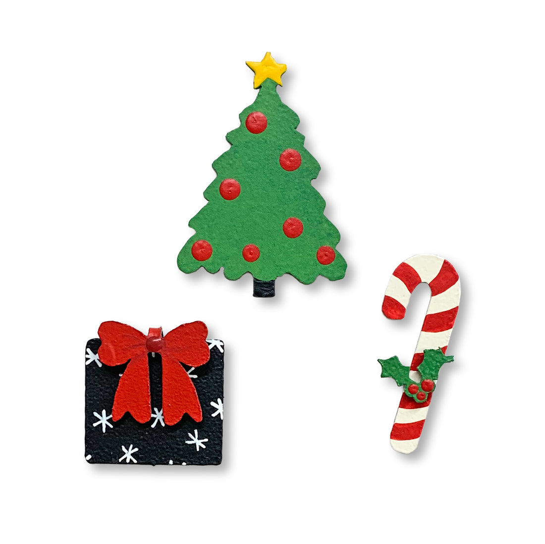 Christmas w/ Candy Cane Magnets S/3