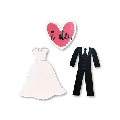Wedding Outfits Magnets S/3