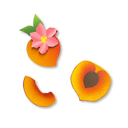Peach Magnets S/3