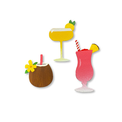 Summer Cocktail Magnets S/3
