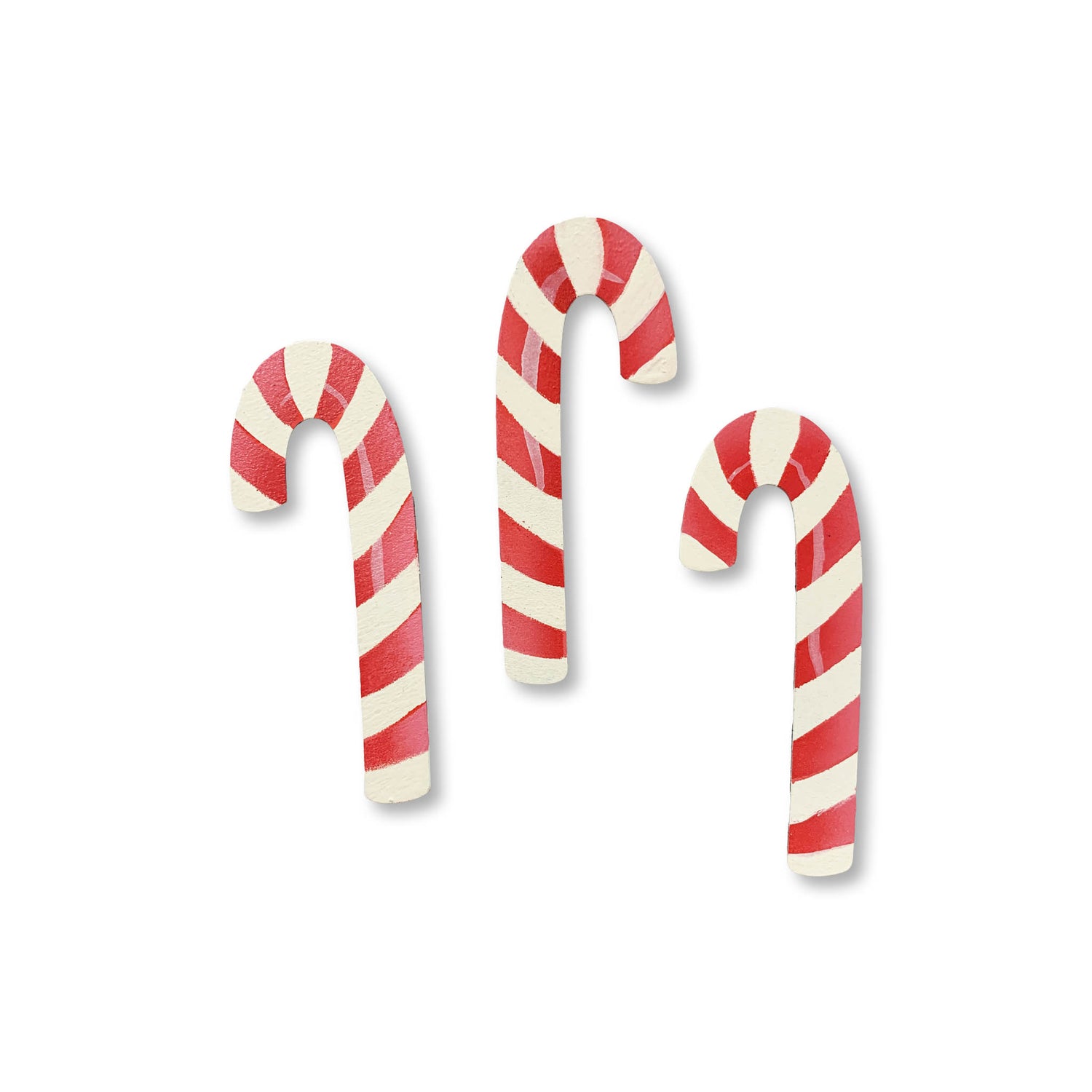 Candy Cane Magnets S/3