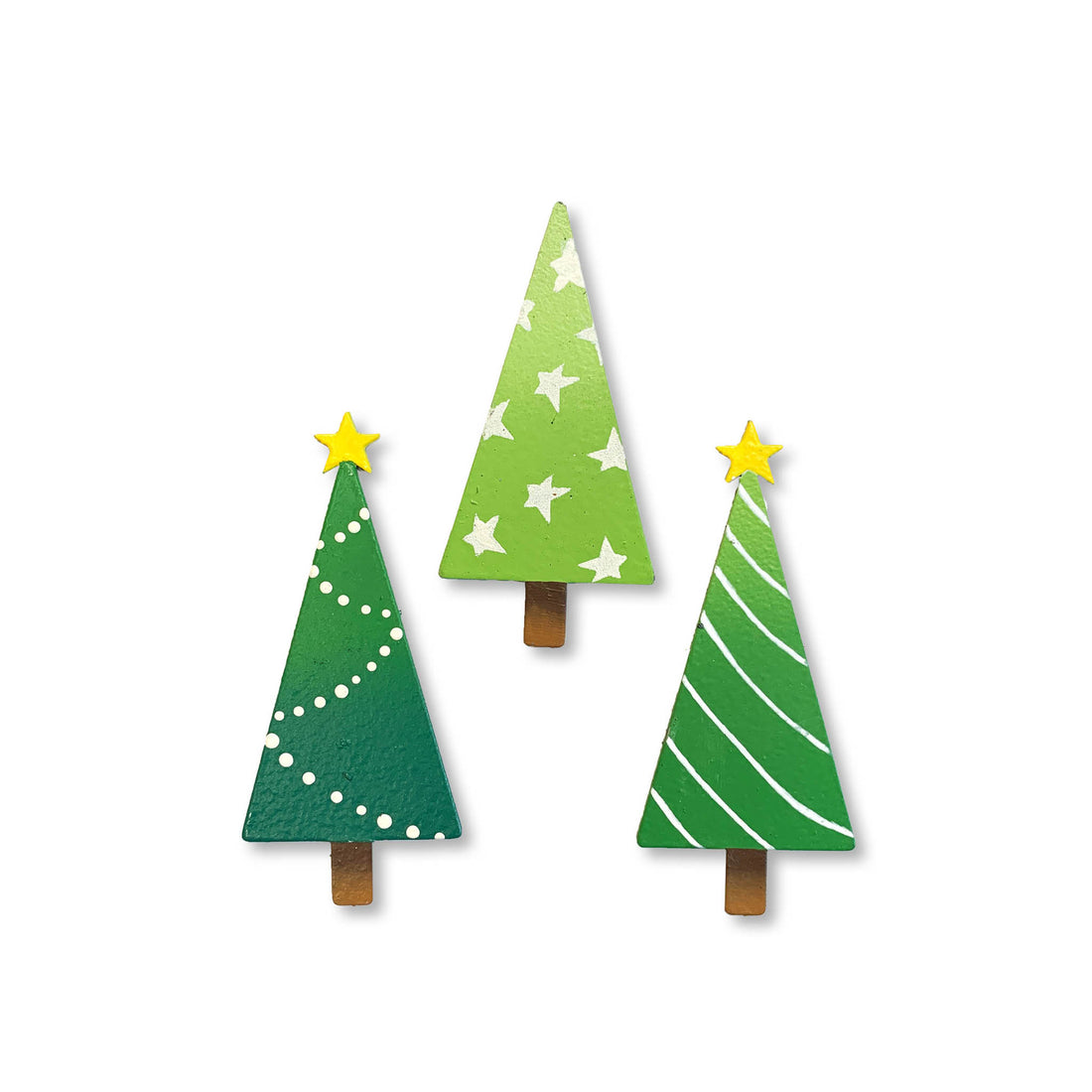 Christmas Tree Magnets S/3