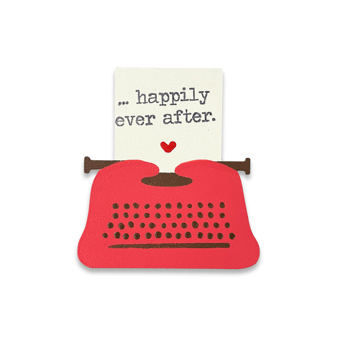 „Happily Ever After“ Schreibmaschinenmagnet