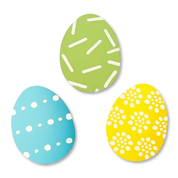 Easter Egg Mini Art Pop Magnets, S/3 (Cool)