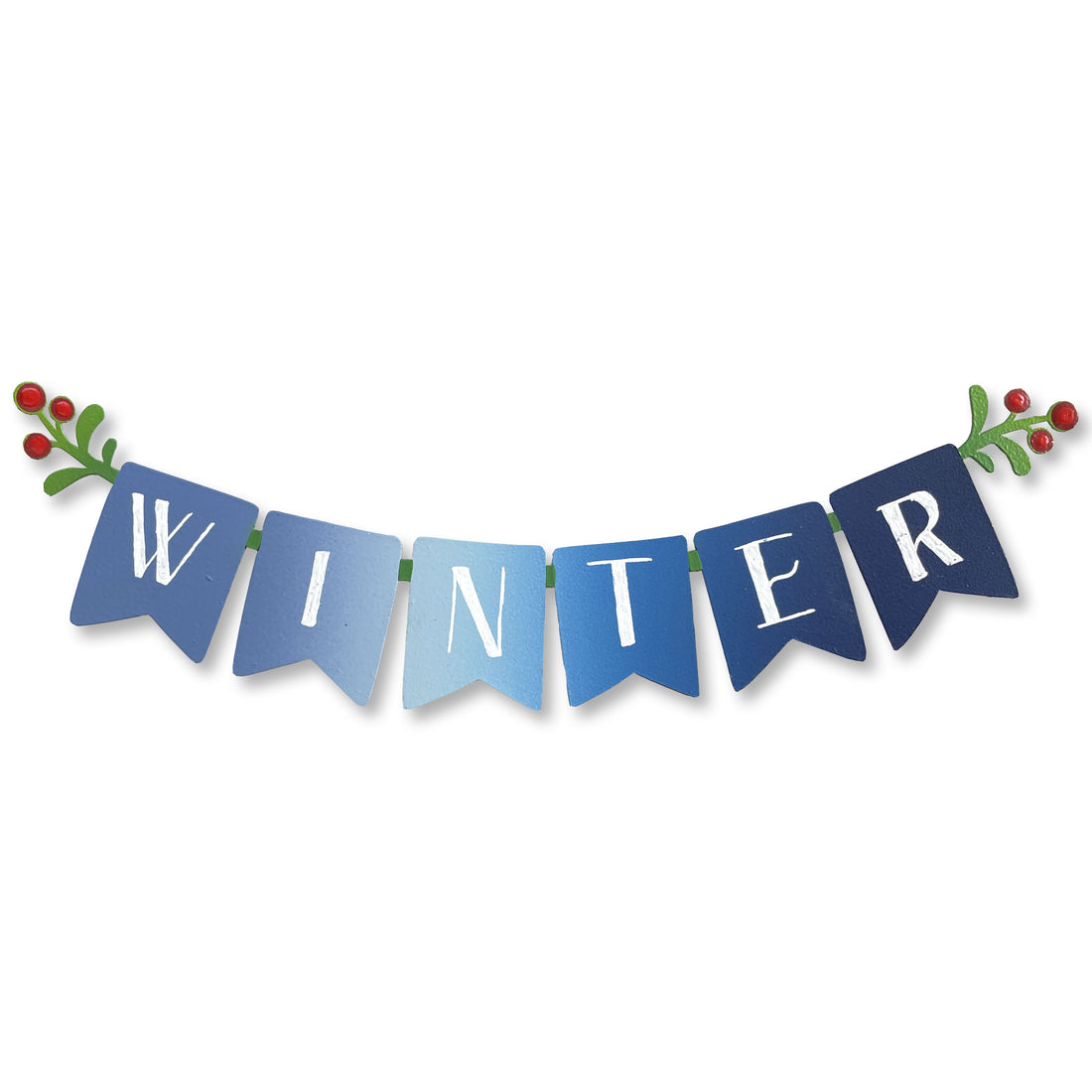 Winter Banner Mini Art Pop Magnet (Blue)