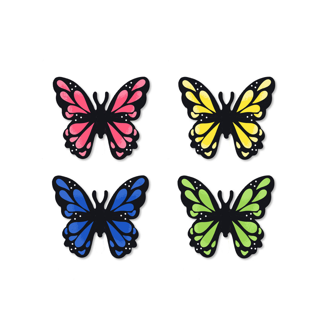 Butterfly Magnets S/4