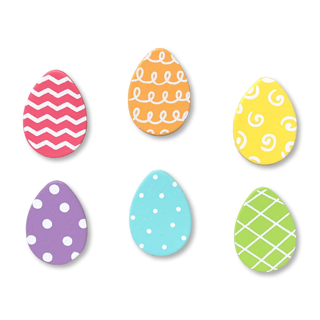 Easter Egg Magnets w/ Pattern S/6