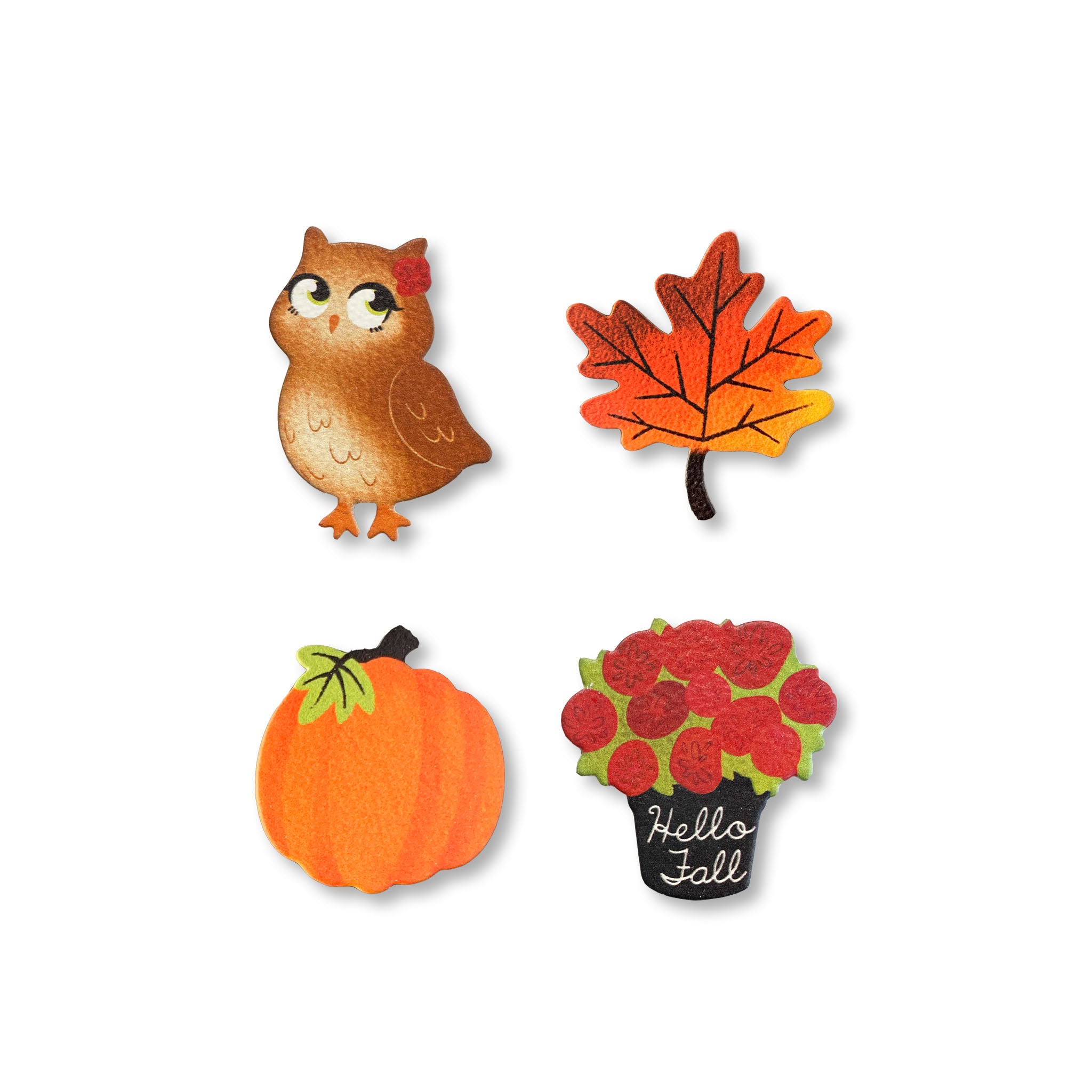 Hello Fall Magnets S/4