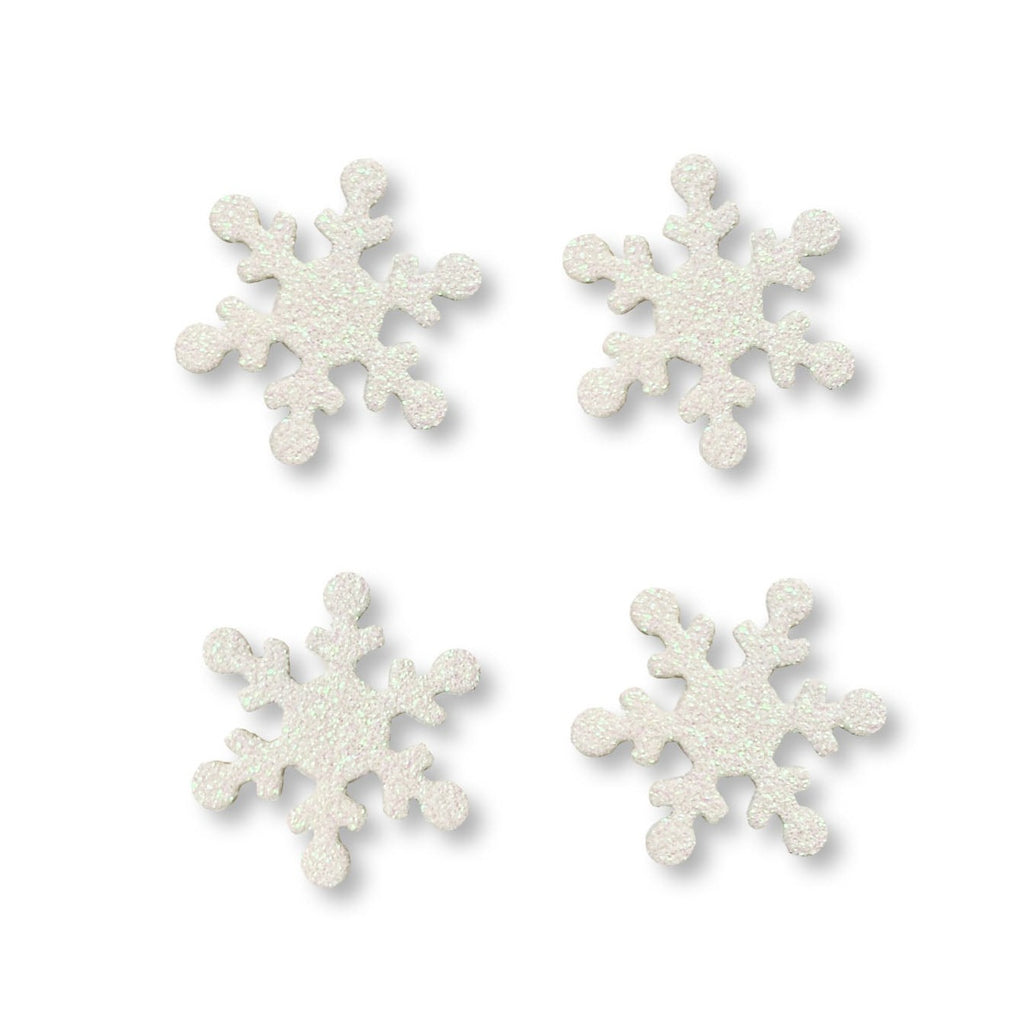 Snowflake Glitter Magnets