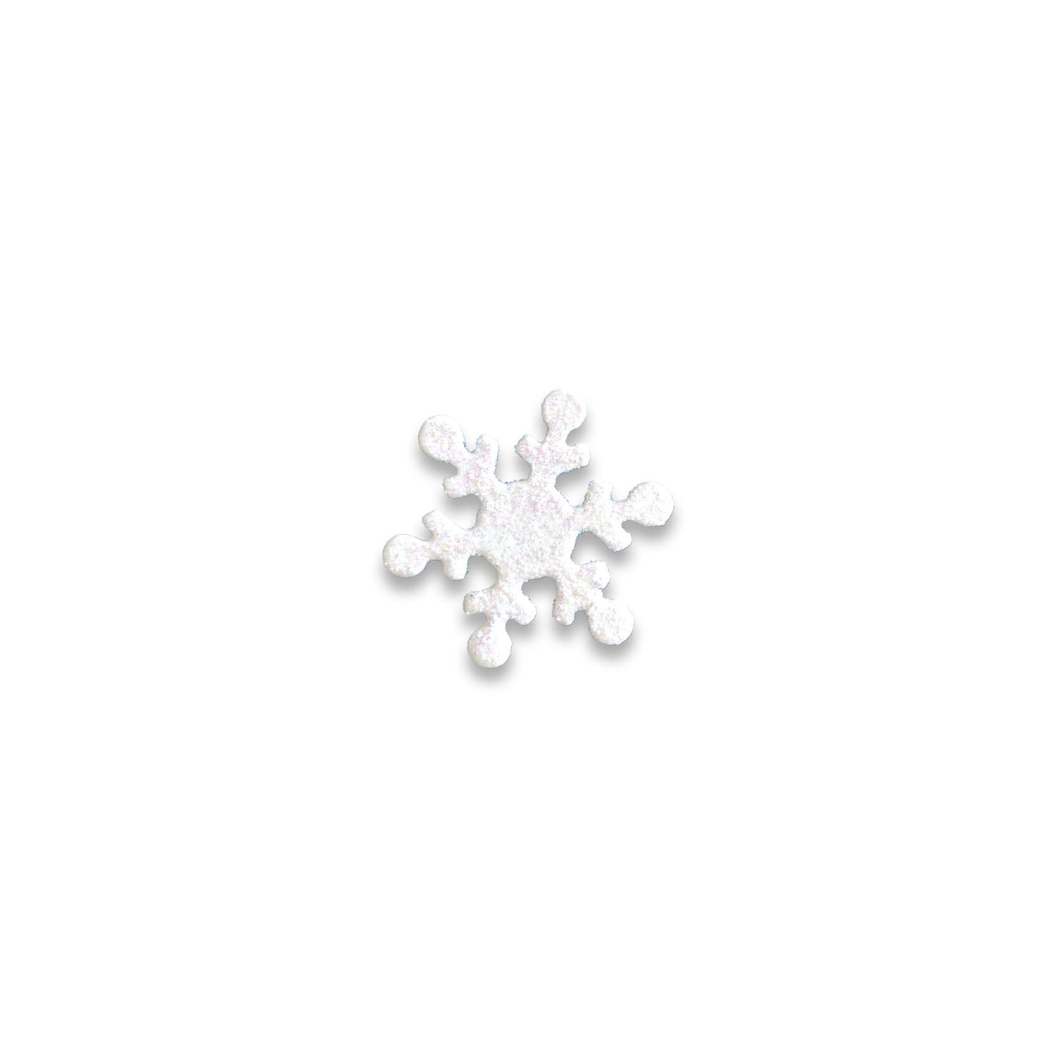 Snowflake Magnet White Glitter